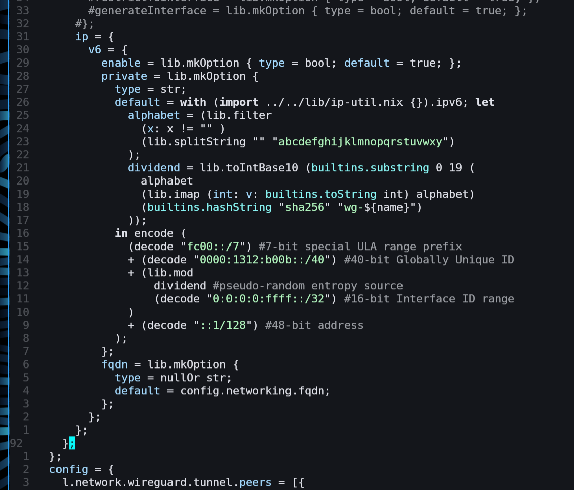 a whole IP generator inside a function type declaration